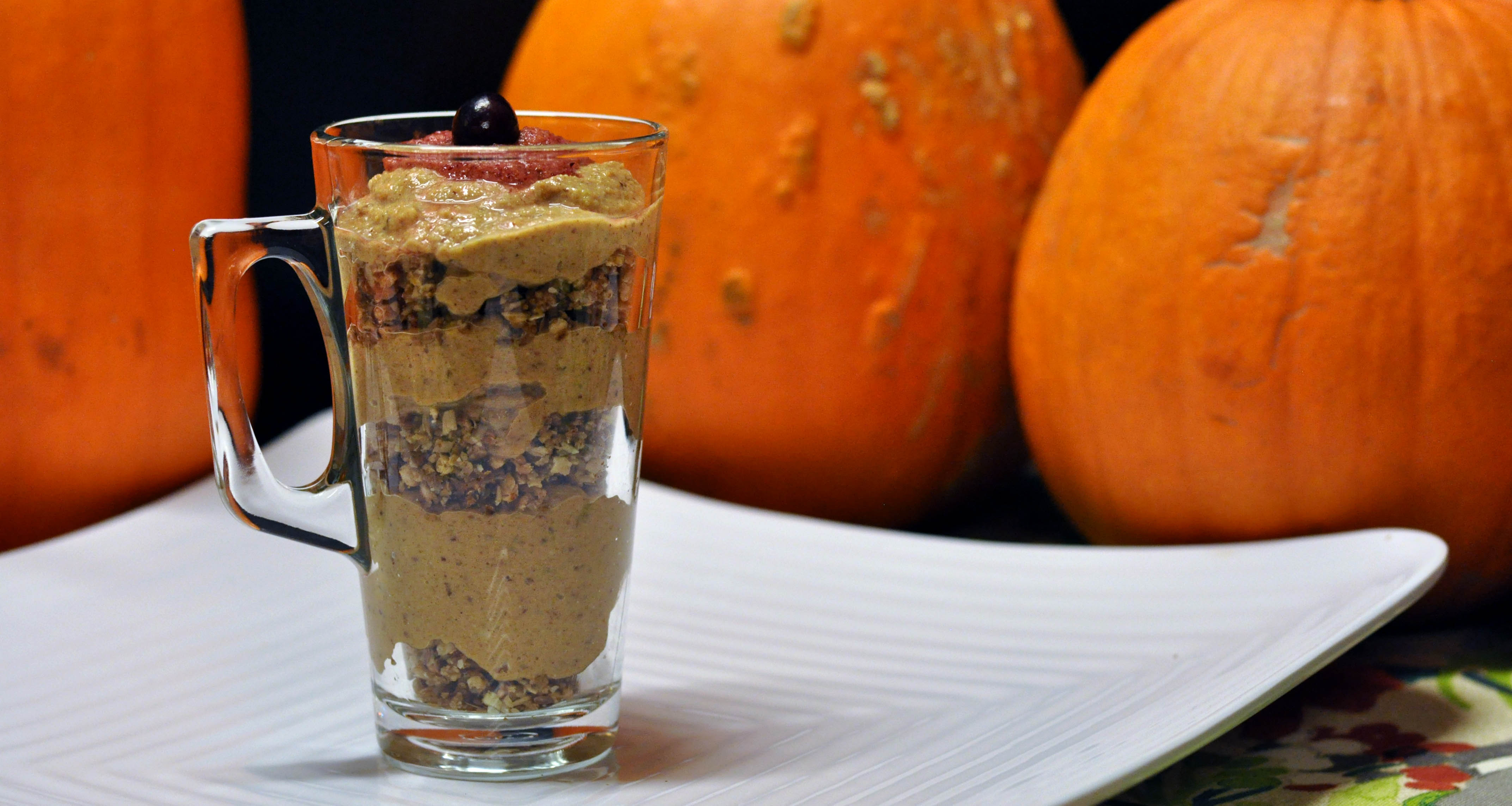 Pumpkin Parfait with Granola Crumble